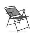 3pcs Patio Bistro Set Mesas plegables de malla al aire libre y sillas